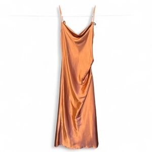 Cinderella Divine Rust Satin Dress